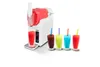 Unold-Slush-Maker, der eine rote Slush-Mischung in ein Glas zapft. Daneben stehen vier Gläser mit bu Produktbild-Vorschau
