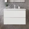 80 cm Badmöbel-Set Unterschrank mit Mineralguss waschtisch Produktbild-Vorschau 1