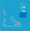 Maßband zum Messen der Füße und Schuhe eines Kindes Foot Produktbild-Vorschau 6
