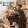 Beautissu Aurelia Kuscheldecke Dunkelbraun, 150x200cm Produktbild-Vorschau 5