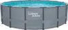 A round above-ground swimming pool filled with blue water. Produktbild-Vorschau