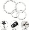 100 Stück Schlüsselring Set, Silberne Schlüsselringe in 4 Produktbild-Vorschau 2