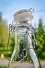 2er Set Glasflasche mit Bügelverschluss und Griff 1000ml Produktbild-Vorschau 2