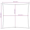 Parasole a Vela in Tela Oxford Quadrato 6x6 m Beige Anteprima dell’immagine prodotto 9