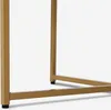 Wohnzimmertisch modern rund 90cm aus Metall Marmoreffekt Produktbild-Vorschau 4