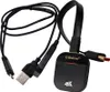 A black MiraScreen dongle with attached cables and HDMI connector is shown against a white background. Náhled obrázku produktu