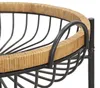 Chariot Cebu 57 X 55,5 X 62,5 Cm En Métal Noir Et Rotin Voir les images du produit 13