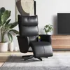 vidaXL Masážní křeslo s podnožkou černá Imitace kůže Náhled obrázku produktu 2