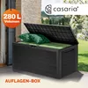CASARIA® Coffre de Rangement Anthracite 280 L Poignées Voir les images du produit 2
