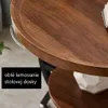 Příruční stolek POPPY, ořech / černá Náhled obrázku produktu 5