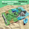 Minecraft plážová osuška Ručník pro chlapce 70x140 cm Náhled obrázku produktu 4