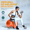 TRESKO Gymnastikball (Orange, 75cm) mit Pumpe Fitnessball Produktbild-Vorschau 6