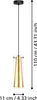 EGLO Pendellampe Pinto Gold, 1-flammige Pendelleuchte, Produktbild-Vorschau 3