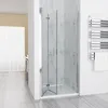 MIQU Duschabtrennung 70x185 cm Nischentür Duschwand Dusche Produktbild-Vorschau 1