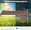 Tenda da sole a morsetto COSTWAY 400 cm, tenda da sole per Anteprima dell’immagine prodotto 5