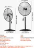 VEVOR Ventilateur industriel sur pied, 810 mm, oscillation Voir les images du produit 7