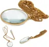 Verk 09070 Lente di ingrandimento su catena 40 mm oro Anteprima dell’immagine prodotto 7