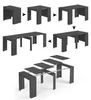 Dmora Consolle Allungabile Abicitren 51x90x78h cm Nero Anteprima dell’immagine prodotto 2
