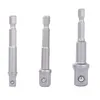 3tlg Adaptersatz Stecknuss Bit Verlängerung Adapter Produktbild-Vorschau 2