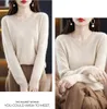 ASKSA Damen Wolle V-Ausschnitt Pullover Leicht Sweater Produktbild-Vorschau 2