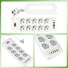 10 fach Flachstecker Steckdosenleiste, USB Steckdosenleiste Produktbild-Vorschau 6