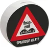 Straßenschild Spardose mit Spruch Finanziell wackelig - Produktbild-Vorschau 1