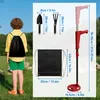 LZQ Kinder Metalldetektor Rot – Verstellbarer Schatzsucher Produktbild-Vorschau 2