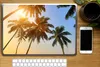 MuchoWow® Laptop Aufkleber Sticker Cover Palme - Sonne - Produktbild-Vorschau 2