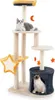 A multi-tiered cat tree with two cats. Anteprima dell’immagine prodotto