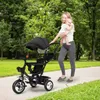 4 in 1 Dreirad,Kinderdreirad mit Sonnendach Kinderwagen Produktbild-Vorschau 4