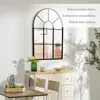 HOMCOM nástenné zrkadlo oblúkové okenné zrkadlo 91 x 60 cm Náhľad obrázku produktu 4