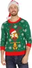 Wilbers Weihnachtspullover Rentier grün S - XXL  Produktbild-Vorschau 1