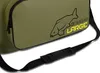 Close-up of a green bag with a fish logo and text. Anteprima dell’immagine prodotto