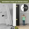 Hochschrank 190cm, freistehender Badschrank, 4 Türen, 2 Produktbild-Vorschau 3