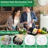 Sprossen Keimglas 2er Set, Sprossenglas Keimglas, 1000ml Produktbild-Vorschau 7