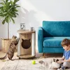 Beistelltisch mit Kratzbaum und Katzenbett, Katzenhaus mit Produktbild-Vorschau 10