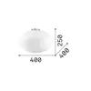 Ideal Lux Candy PL1 D40, Oberfläche, Rund, 1 Glühbirne(n), Produktbild-Vorschau 3