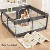 Laufgitter 120 x 120 cm mit Matte, Kinderlaufgitter, Produktbild-Vorschau 1