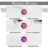 A collage of images and text detailing product features. Voir les images du produit