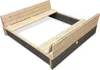 EXIT Aksent en Bois Bac à Sable 136x132cm – Bac à Sable Voir les images du produit 1