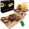 Servierbrett XXL 2er Set Akazien-Holz Saucen Schüsseln Produktbild-Vorschau 1