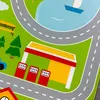 Spielerischer Kinderzimmerteppich mit Städtemuster in Grün Produktbild-Vorschau 5