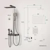 EMKE® Duschsystem mit Thermostat Matt Anthrazit mit Produktbild-Vorschau 7