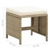vidaXL Sgabello da giardino 2 pezzi con cuscino di seduta Anteprima dell’immagine prodotto 8