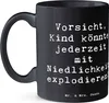 Mr. & Mrs. Panda Tasse Spruch Explodierendes Kind - Schwarz Produktbild-Vorschau 2