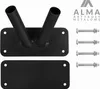 Support double pour drapeau de balcon, noir Voir les images du produit 3