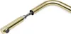 A close-up view of a gold-colored faucet with a pull-out spout, showing the flexible hose connection. Produktbild-Vorschau