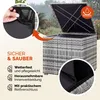 CASARIA® Auflagenbox 318L Polyrattan - Wetterfeste Garten Produktbild-Vorschau 4