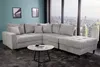 riess-ambiente Ecksofa KENT 220cm hellgrau Cord Couch Produktbild-Vorschau 5