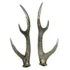 Trophäe Tischdeko Hirschgeweih silber 37x13x12cm 2erSet Produktbild-Vorschau 2